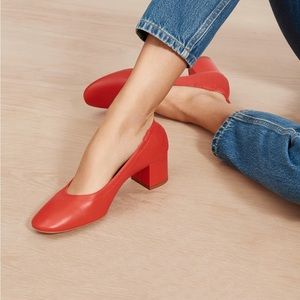 Everlane the Day Heel Bright Red